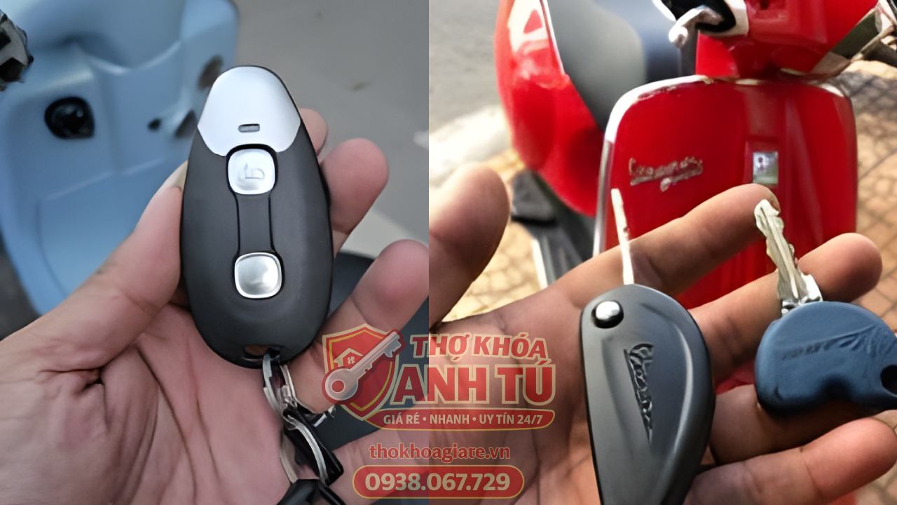 Dịch vụ làm chìa smartkey Vespa uy tín TP.HCM