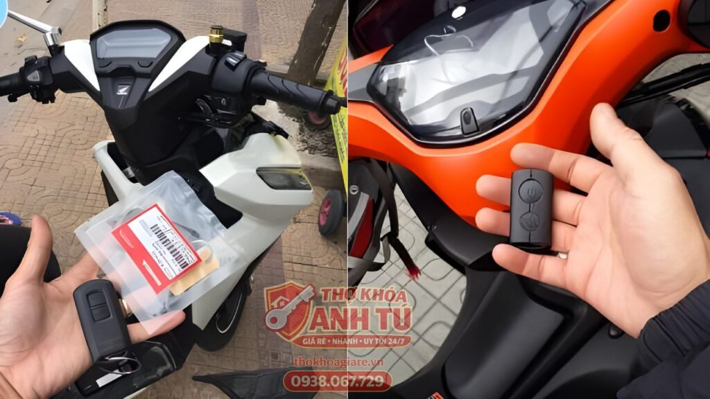 Làm chìa smartkey xe máy giá rẻ tại Bình Thạnh
