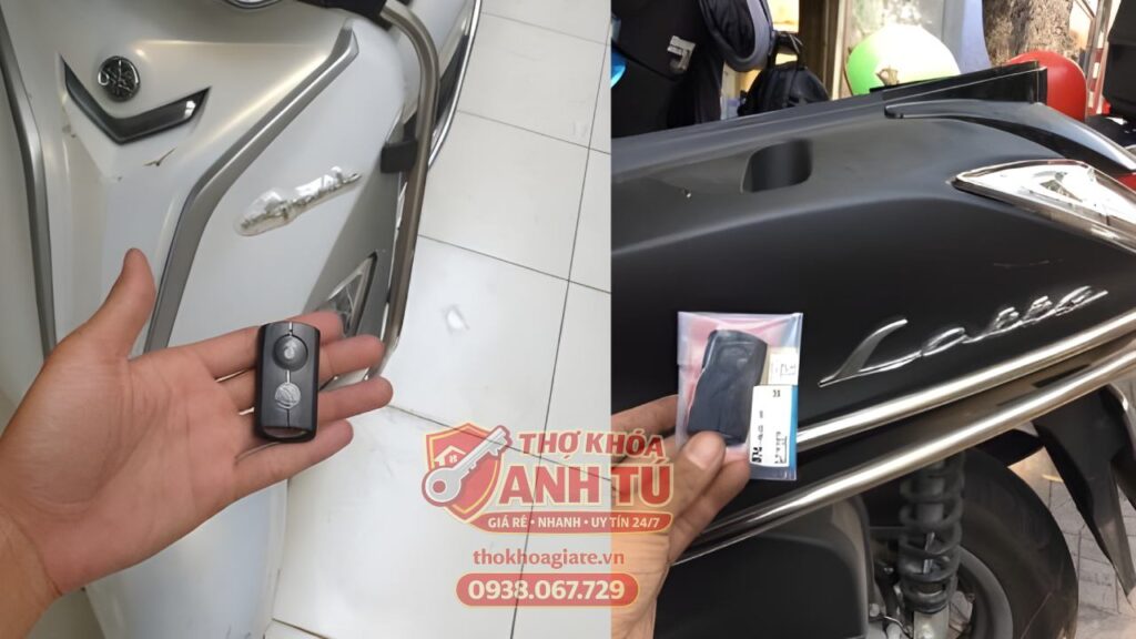 Làm chìa smartkey xe máy khi mất hết chìa gốc ở Cần Giờ