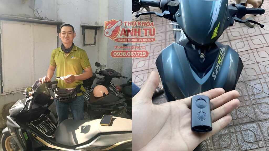 Làm chìa smartkey xe máy tại nhà, không cần mang xe đi ở Tân Phú