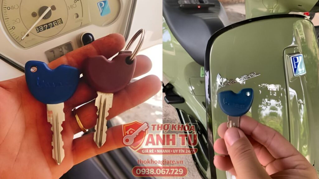 Làm chìa xe máy khi mất hết chìa