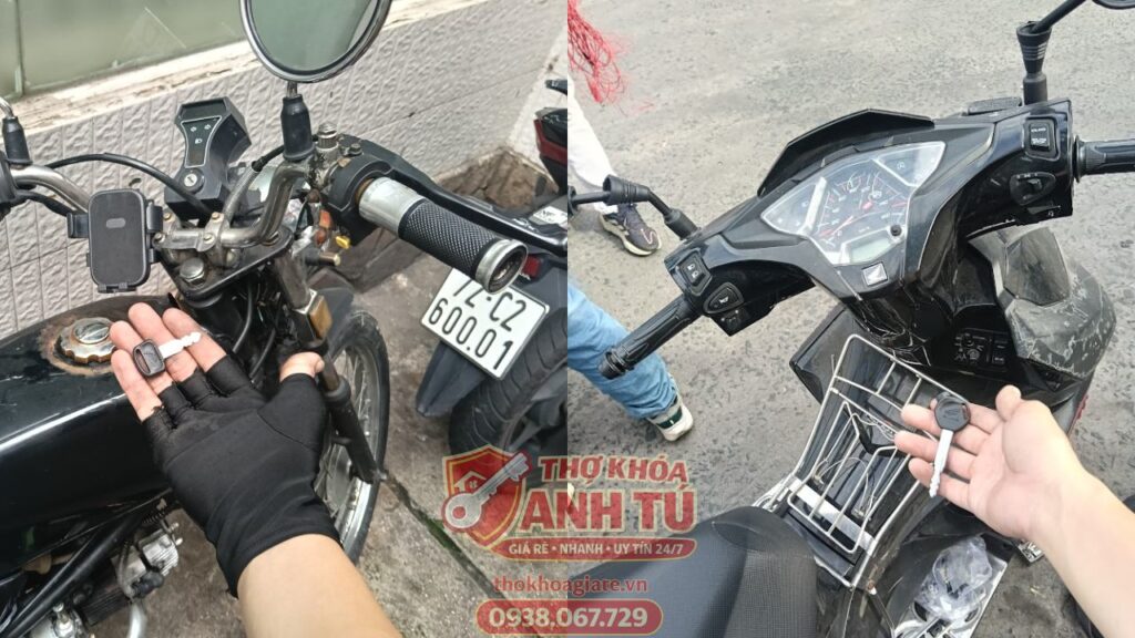 Làm chìa xe máy khi mất hết chìa