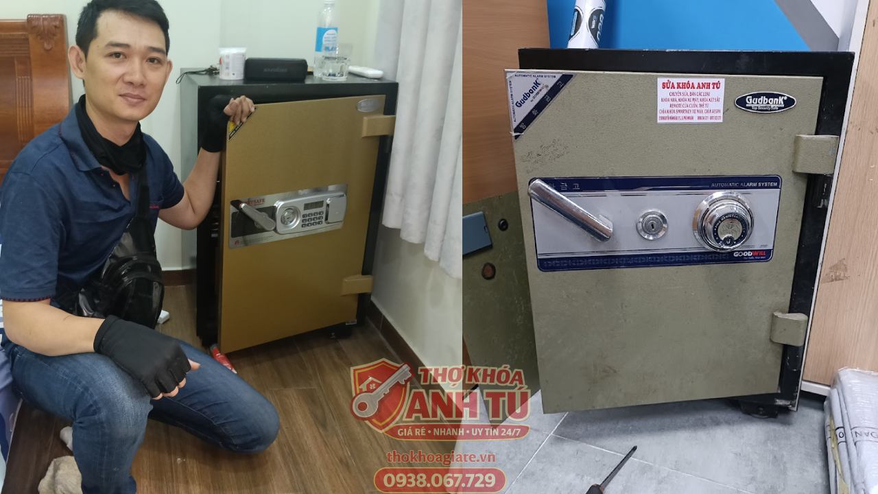 Mở két sắt cơ khi quên mã