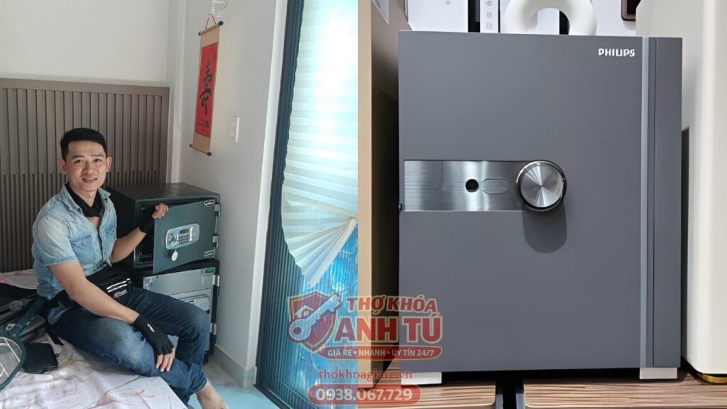 Mở két sắt quên mã an toàn, không phá két