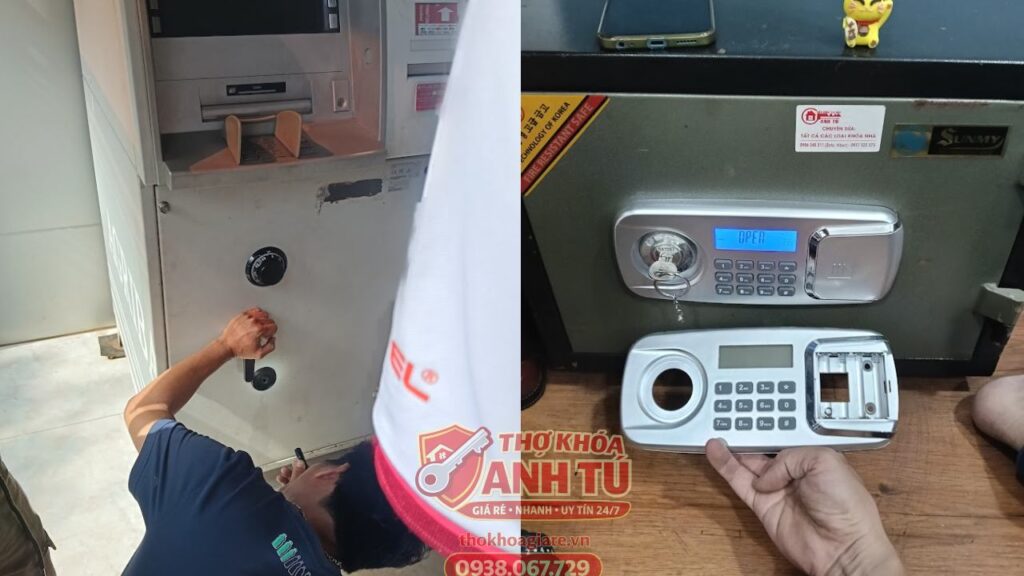 Mở két sắt vân tay khi quên mã