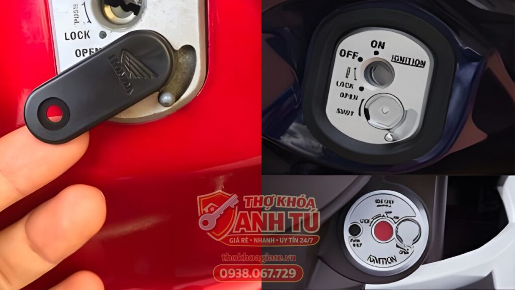 Mở nắp từ xe máy an toàn, không phá khóa