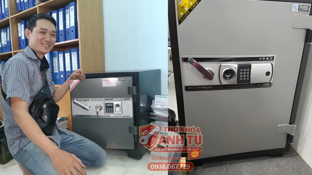 Thợ sửa két sắt điện tử mất hết chìa