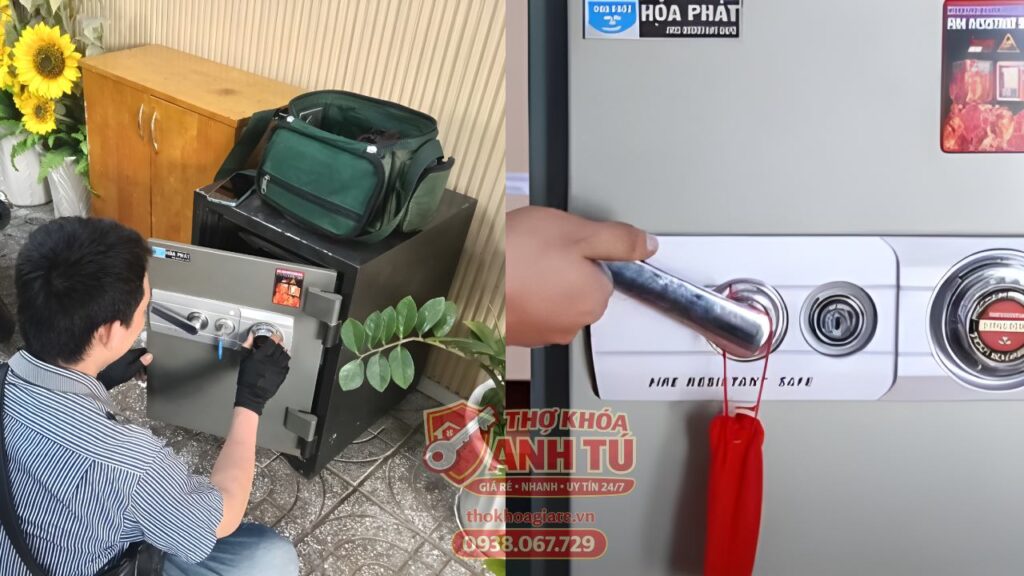 Mở két sắt Hòa Phát không phá két TP.HCM