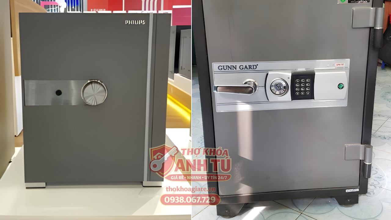 Mở két sắt vân tay quên mã không phá két TP.HCM