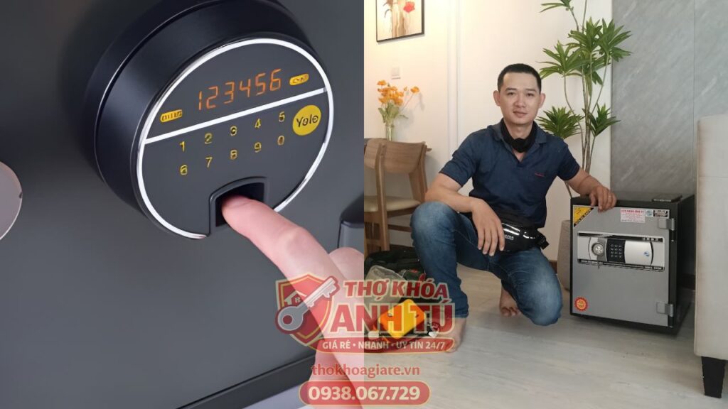 Mở và sửa két sắt vân tay hết pin TP.HCM