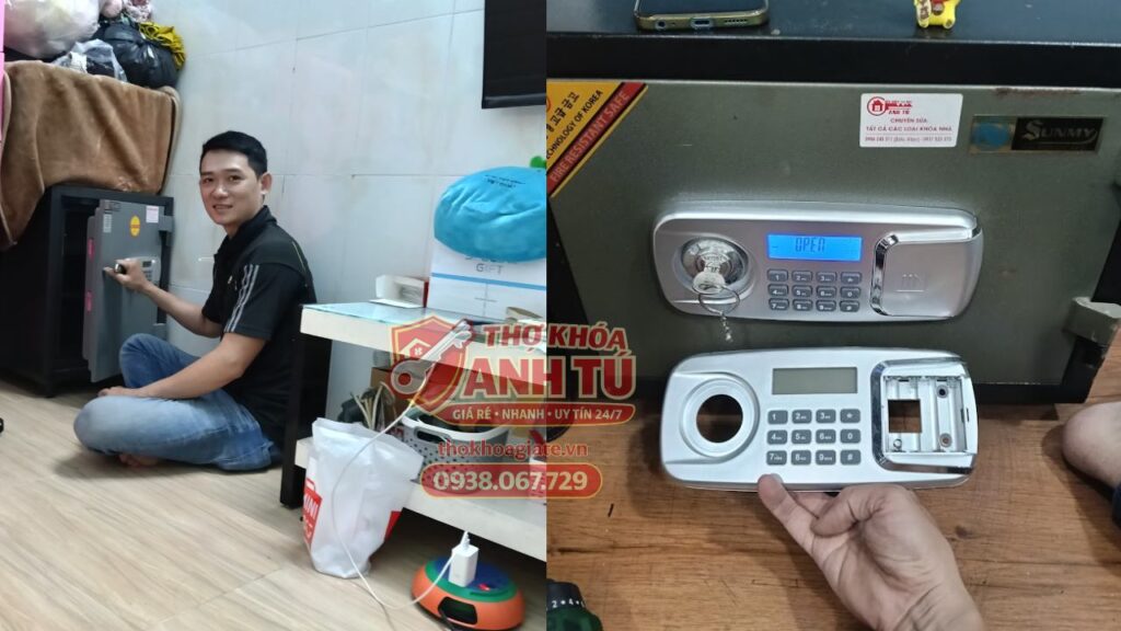 Thay khóa két sắt bị hỏng tại Quận 4
