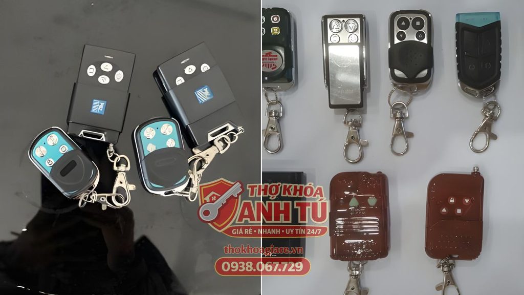 Làm lại remote cửa cuốn mới cho khách đã mất hết remote cũ