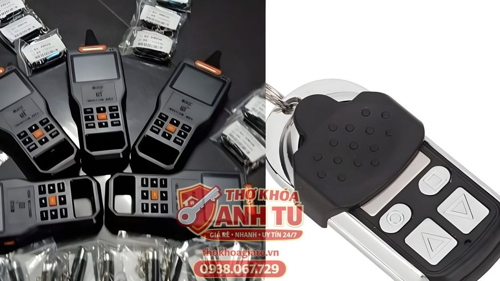 Lập trình remote cửa cuốn mới bằng thiết bị chuyên dụng