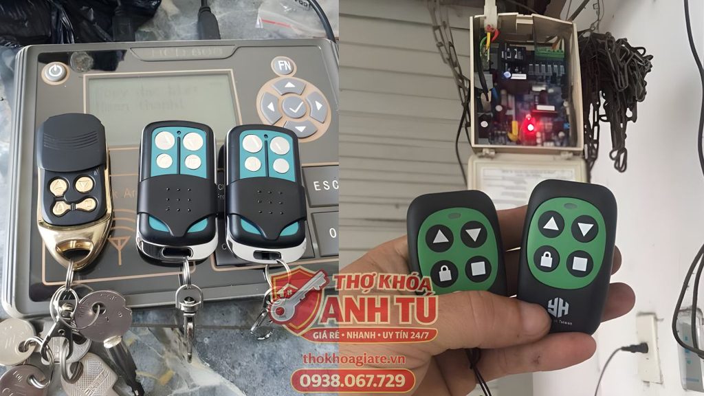 Remote cửa cuốn mới đã hoàn thiện và chạy thử đạt