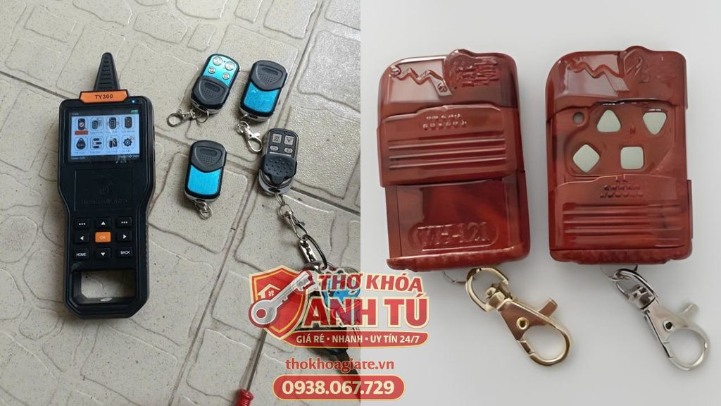 Thợ xóa bộ nhớ cửa cuốn sau khi khách báo mất remote